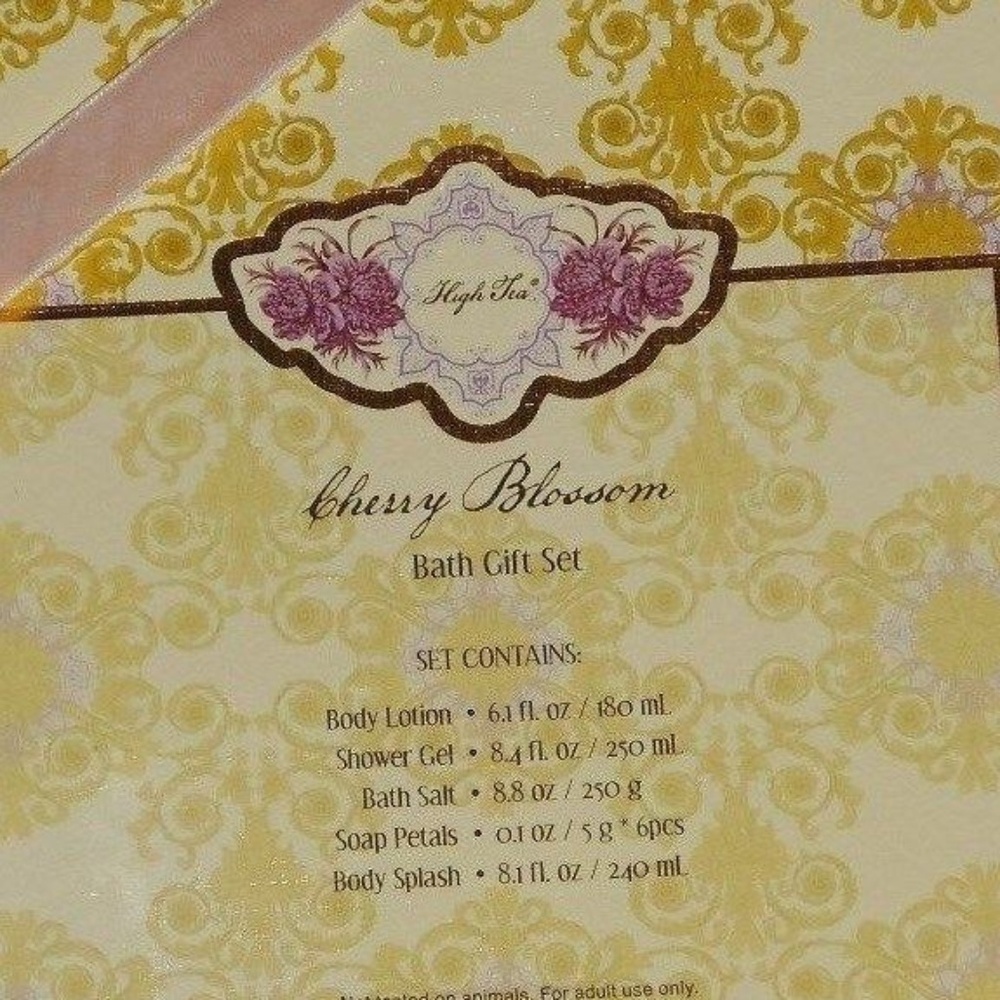 Beautiful Rare 5 Piece Cherry Blossom Gift Set - Picture 5 of 5